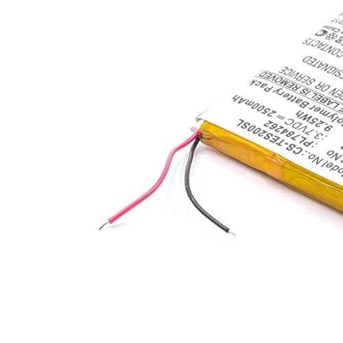 vhbw Batería Recargable reemplaza Teasi PL784262 para navegador (2500 mAh, 3,7 V, polímero de Litio)