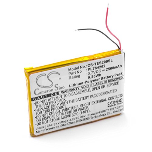 vhbw Batería Recargable reemplaza Teasi PL784262 para navegador (2500 mAh, 3,7 V, polímero de Litio)