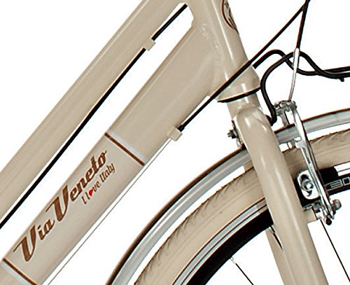 Via Veneto Bicicleta 605 Retro, Aluminio, Mujer, Paseo, Vintage, Color Cremal, by Airbici