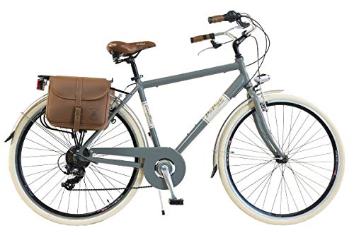 Via Veneto By Canellini Bicicleta Bici Citybike Ctb Hombre Vintage Retro Via Veneto Aluminio (Gris, 54)