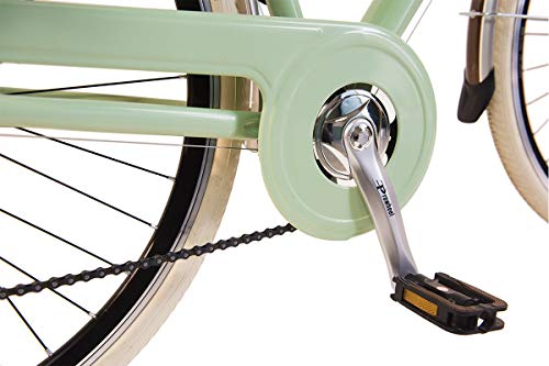 Via Veneto by Canellini Bicicleta Bici Citybike CTB Mujer Vintage Retro Via Veneto Aluminio (Verde Claro, 46)