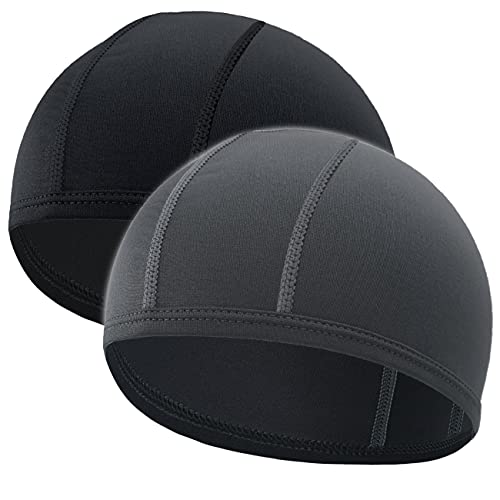 VIAUMBR Gorro de verano para la cabeza, secado rápido, para ciclismo, protección solar, protección contra moscas, transpirable, ligero para ciclismo, correr, remo., Negro y gris., 60