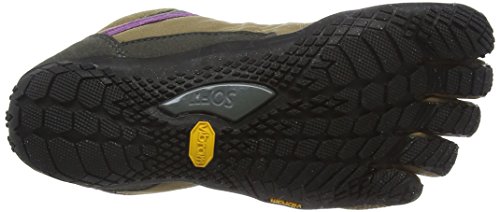 Vibram Fivefingers Trek Ascent Insulated, Zapatillas de Deporte Exterior Mujer, Marrón (Khaki/Grape), 39 EU