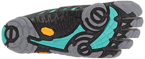 Vibram Fivefingers V-Train, Zapatillas de Deporte Mujer, Gris (Grey/Black/Aqua Grey/Black/Aqua), 38 EU