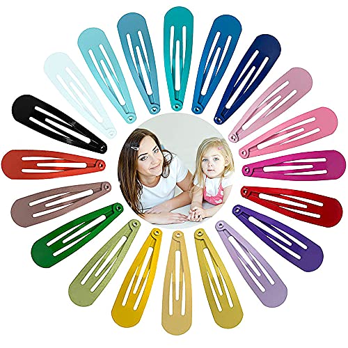 Viccess 120 Piezas horquillas pelo niñahorquillas pelo niña clips pelo niña pinzas de pelo niña metal,20 Colores (120pcs)