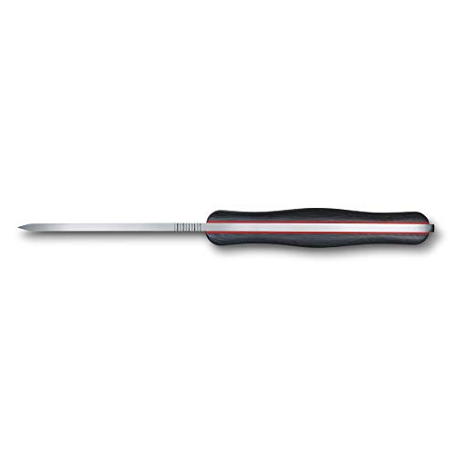 Victorinox Outdoor Master MIC Cuchillo Full-Tang con filo escandi, hoja Drop-Point de lomo convexo, Micarta azul/negro