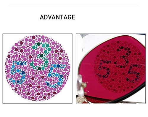 Vidrios De Corrección De La Ceguera De Color, Marco De Metal, Gafas De Ceguera De Color, Vidrios Ciegos Rojos Y Verdes, Gafas De Bajo Perfil, Impresión Y Teñido, Visión De Color