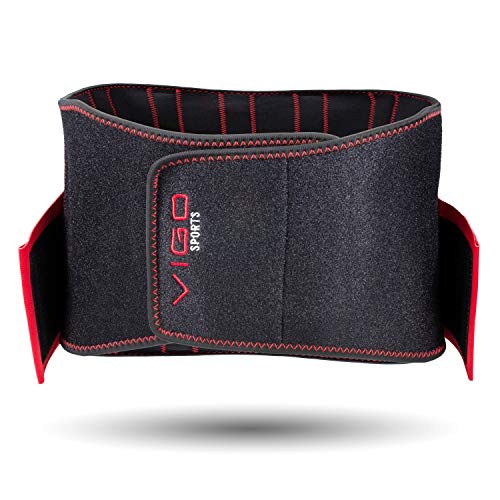 Vigo Sports Faja lumbar lavable a máquina, cinturón antisudor para estabilización efectiva de la espalda, cinturón lumbar para hombre y mujer, cinturón de apoyo lumbar cálido