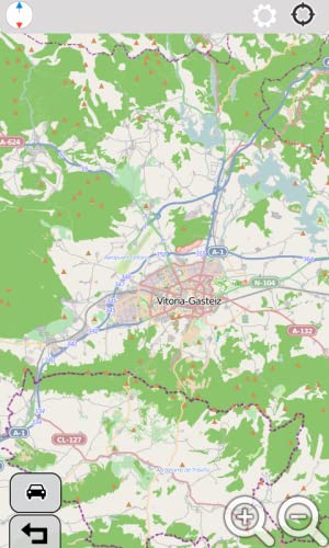 Vitoria, España GPS Navigator (Golden Forge)