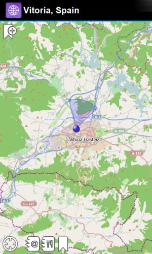 Vitoria, España Offline Mapa - Smart Sulutions