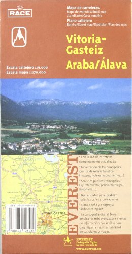 Vitoria-Gasteiz // Araba-Álava. Plano callejero y mapa de carreteras (Planos callejeros / serie roja)
