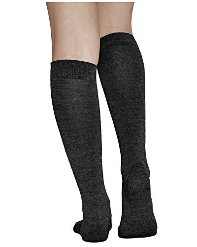 vitsocks Calcetines Lana MERINO Invierno Altos Hasta la Rodilla Mujer Calientes Cómodos, negro, 35-38