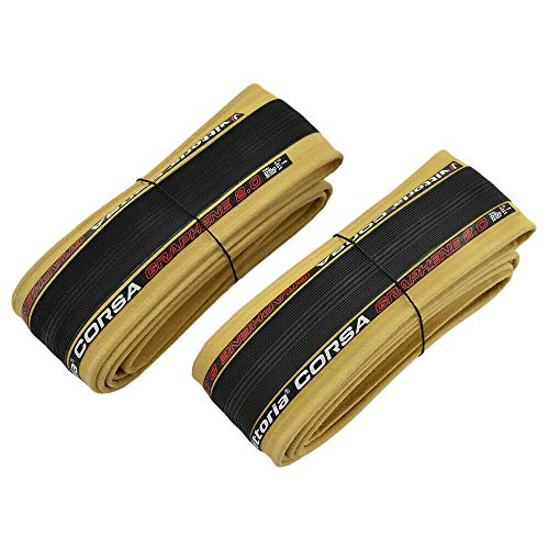 Vittoria Corsa G2.0 Graphene Clincher Tire 700x25C, Skinwall and Black, VT1971