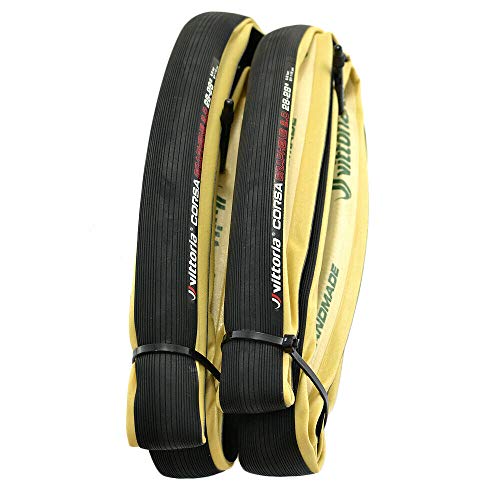 Vittoria Corsa G2.0 Graphene Tubular Tire 700x28C, Skinwall and Black, VT1979