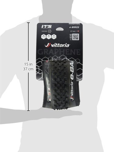 Vittoria E- Barzo Cubierta de MTB, Unisex Adulto, Negro, 27.5 x 2.10