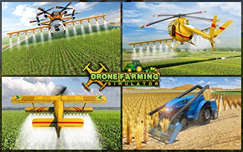 Volador Zángano Agricultura Avión Vuelo Simulador 2019: Virtual Agricultura Juegos Gratis para Niños