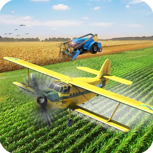 Volador Zángano Agricultura Avión Vuelo Simulador 2019: Virtual Agricultura Juegos Gratis para Niños