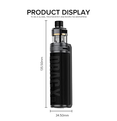 VOOPOO Drag X Pro 100W Pod Kit 5.5ml Kit de inicio completo para cigarrillos electrónicos - Sin batería, sin líquido y, sin nicotina (California Orange)