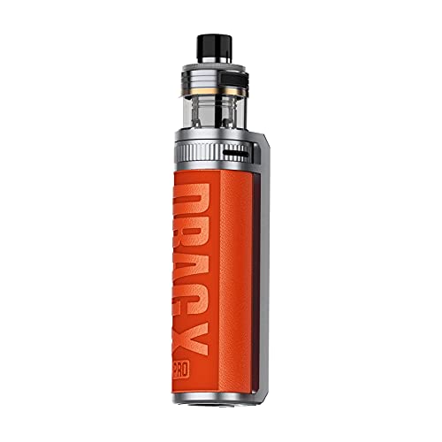 VOOPOO Drag X Pro 100W Pod Kit 5.5ml Kit de inicio completo para cigarrillos electrónicos - Sin batería, sin líquido y, sin nicotina (California Orange)