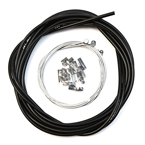 VORCOOL Cable de freno de bicicleta bicicletas universales Accesorios de piezas de cable de cambio de carretera (negro)