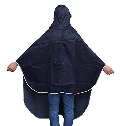 VORCOOL - Poncho de lluvia con capucha para mujer, hombre, ciclismo, color azul marino