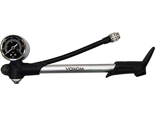 Voxom Tenedor de/Amortiguador Bomba PU7 300PSI Bomba de Aire, Negro de Plata, One Size