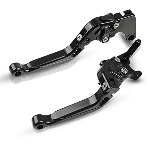 Vstrom 650/XT 2011-2021 Adjustable Palanca de Embrague de Freno para Suzuki V-Strom 650 2011-2021 V-Strom 650 XT 2011-2021 V-Strom 250 2017-2018 (Negro+Negro)