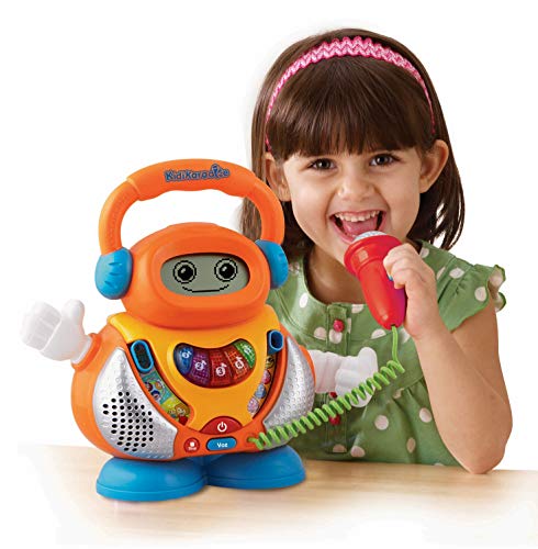 VTech - Kidikaraoke, Karaoke interactivo para aprender las canciones más populares, pantalla LCD, transforma tu voz de 4 formas distintas, versión española (80-108022), color/modelo surtido, 18m+