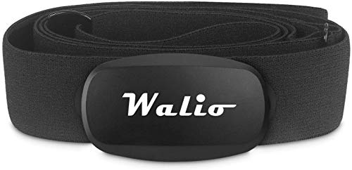 WALIO Pulse - Banda torácica con Sensor de Frecuencia Cardiaca Monitor Conexión Inalámbrico Ant+/2.4G y Bluetooth 4.0. Ciclismo,Running,Gimnasia,aeróbica. Resistencia IPX7