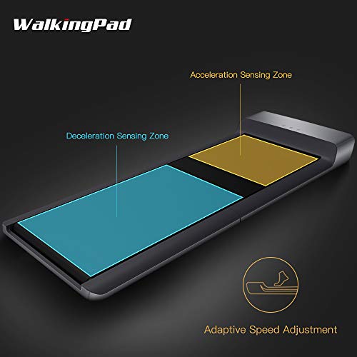WALKINGPAD - Cinta de correr plegable A1 para caminar, equipo de fitness inteligente, instalación libre, bajo nivel de ruido, control de velocidad de inducción, plegable debajo del escritorio 0-6 km/h