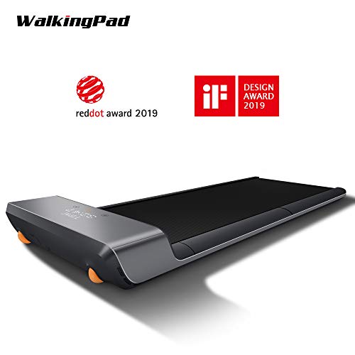 WALKINGPAD - Cinta de correr plegable A1 para caminar, equipo de fitness inteligente, instalación libre, bajo nivel de ruido, control de velocidad de inducción, plegable debajo del escritorio 0-6 km/h