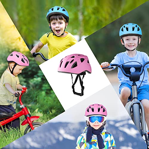 WayEee Casco Infantil para Bicicleta Monopatín Patinaje Casco Ciclismo para Niños Ajustable Cascos de Bicicleta de Montaña para Niños 4-12 Años Rosa