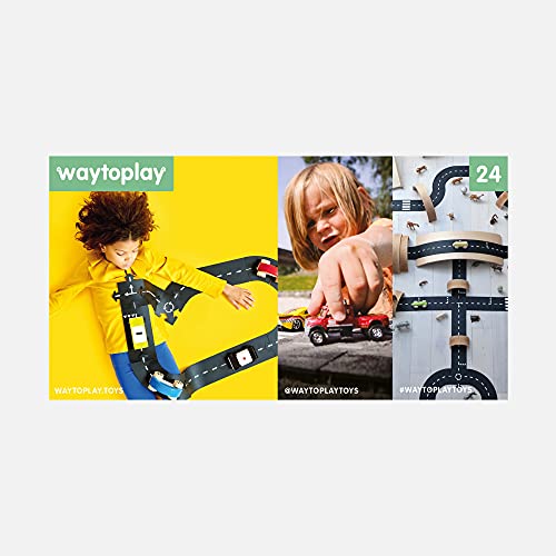 waytoplay Highway flexibel Toy Road Set (24 pcs). The Original, Made in Europe