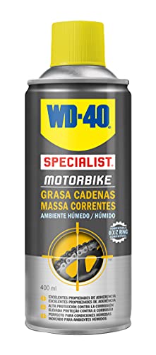 WD-40 34553 Total de Moto en Ambiente Húmedo Specialist Motorbike Spray, 400mL, Caja de 3