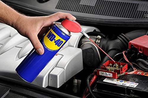 WD-40 Producto Multi-Uso Doble Acción- Spray 400ml-Pack x2 -Aplicación amplia o precisa. Lubrica, Afloja, Protege del óxido, Dieléctrico, Limpia metales y plásticos y Desplaza la humedad