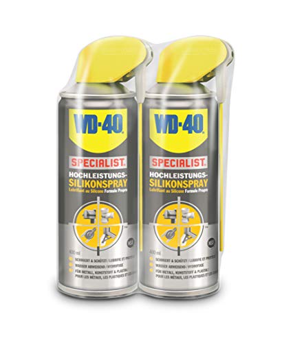 WD-40 Specialist - Spray de silicona (2 unidades, 400 ml)