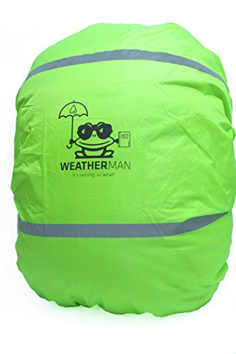 WeatherMan Funda de Mochila niños cartera I Protector De Lluvia, Impermeable I Escuela, kindergarten, parvulario