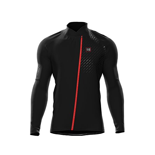 webinero Compress Port Hurricane Jacket V2 Unidad Chaqueta Unisex Running Trail Sport Chaqueta Impermeable y Resistente Al Protege contra el Viento y el frío, Color Negro, tamaño Extra-Small