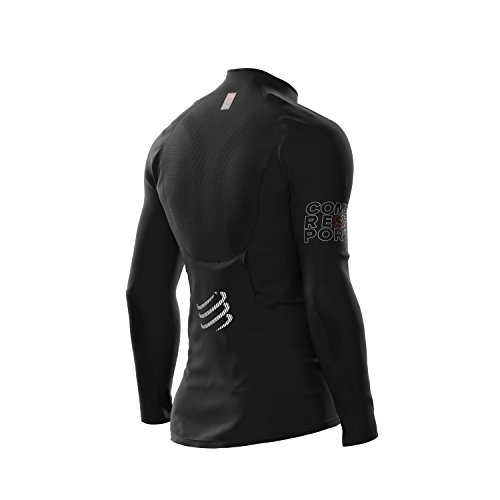 webinero Compress Port Hurricane Jacket V2 Unidad Chaqueta Unisex Running Trail Sport Chaqueta Impermeable y Resistente Al Protege contra el Viento y el frío, Color Negro, tamaño Extra-Small