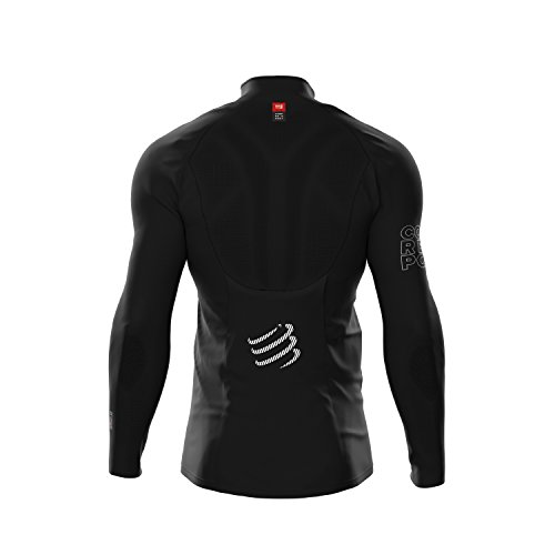 webinero Compress Port Hurricane Jacket V2 Unidad Chaqueta Unisex Running Trail Sport Chaqueta Impermeable y Resistente Al Protege contra el Viento y el frío, Color Negro, tamaño Extra-Small