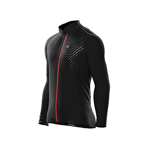 webinero Compress Port Hurricane Jacket V2 Unidad Chaqueta Unisex Running Trail Sport Chaqueta Impermeable y Resistente Al Protege contra el Viento y el frío, Color Negro, tamaño Extra-Small