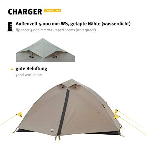 Wechsel Tents Charger - Travel Line - Tienda de campaña para 2 Personas, Color marrón