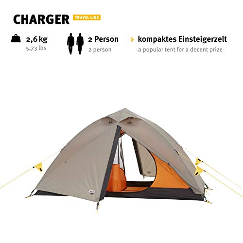 Wechsel Tents Charger - Travel Line - Tienda de campaña para 2 Personas, Color marrón