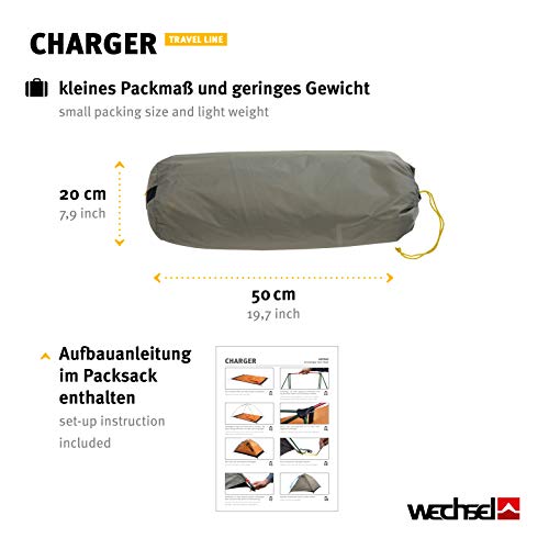 Wechsel Tents Charger - Travel Line - Tienda de campaña para 2 Personas, Color marrón