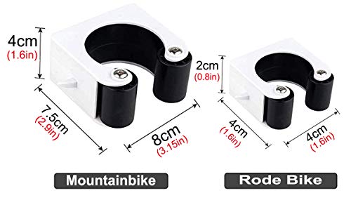 Wegreeco Hebilla de Aparcamiento para Bicicleta,Almacenamiento de Soportes de Pared,Soporte Vertical para Bicicleta de montaña,Bicicleta de Carretera,Soporte para exhibición de Bicicleta(Road,Negro)