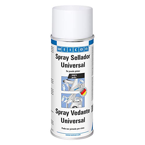 WEICON 11554400-36 Spray Universal, Color: Negro, 400ml, Compuesto de Sellado, Impermeable, para Uso Interior y Exterior