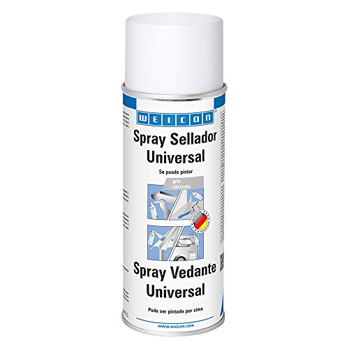 WEICON 11555400-36 Spray Universal, Color: Gris, 400ml, Compuesto de Sellado, Impermeable, para Uso Interior y Exterior