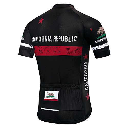 Weimostar Maillot de ciclismo para hombre, camiseta de ciclismo de montaña con cremallera completa, ropa de ciclismo