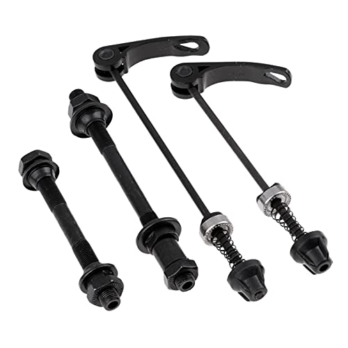 WENYOG Cierre Rapido Rueda Trasera 1 par Mountain Road Bike Wheel Hub Front Front and Trasero Pinchos de liberación rápida Clip Hollow Eje Subir Piezas Ajuste 20"22" 24"26" 28"Bicicleta