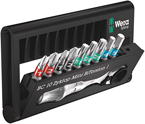 Wera 05057418001 Bit-Check 10 Zyklop Mini BiTorsion 1 Set